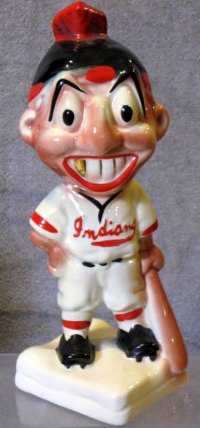 50's CLEVELAND INDIANS STANFORD POTTERY BANK