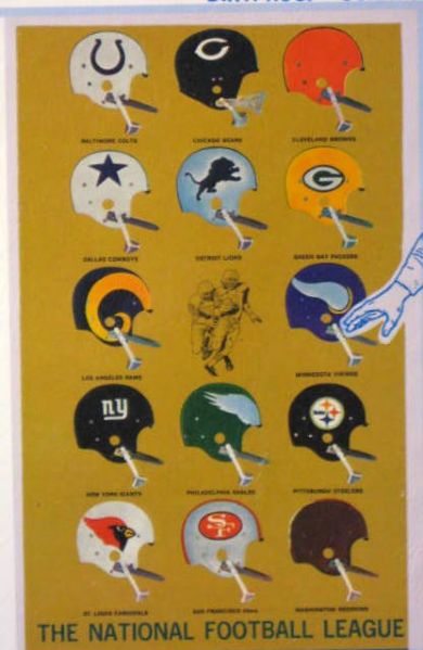 1965 NFL BOOK COVERS - SEALED IN PACKAGE