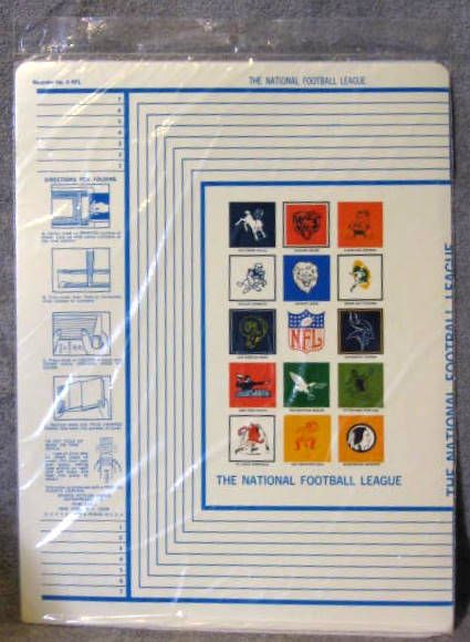 1965 NFL BOOK COVERS - SEALED IN PACKAGE