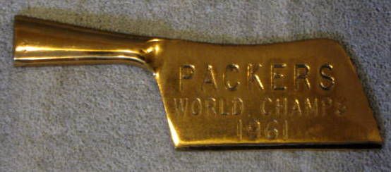 1961 GREEN BAY PACKERS WORLD CHAMPS LETTER OPENER