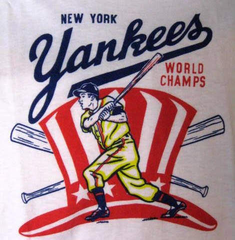 60's NEW YORK YANKEES WORLD CHAMPS T-SHIRT
