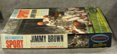 1965 AURORA JIMMY BROWN MODEL KIT- SEALED