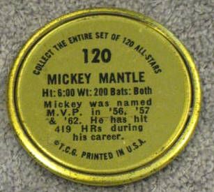 1964 MICKEY MANTLE TOPPS COINS - 2