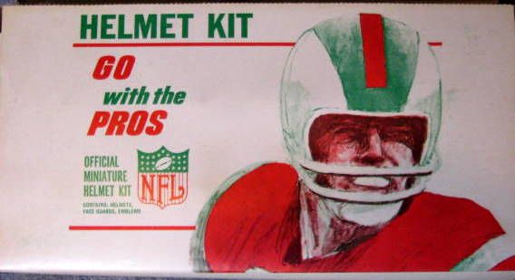 60's NFL MINIATURE HELMET KIT w/BOX
