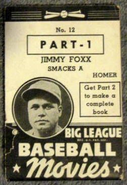 1938 JIMMY FOXX GOUDEY MOVIE FLIP BOOK