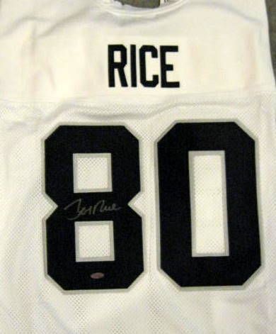 JERRY RICE SIGNED OAKLAND RAIDERS JERSEY w/STEINER COA