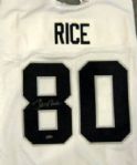 JERRY RICE SIGNED OAKLAND RAIDERS JERSEY w/STEINER COA