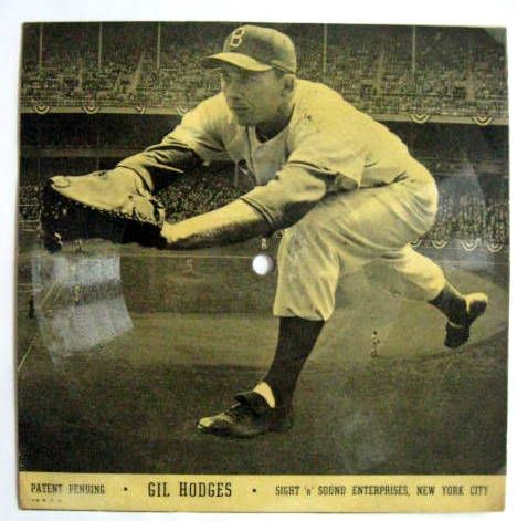 50'S GIL HODGES HOW TO PLAY BASEBALL RECORD - RARE!