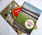 1954-1956 BASEBALL SCHEDULE BOOKLETS (3)- w/NEW YORK TEAMS