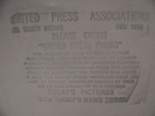 1950's NEWCOMBE/ ALSTON BROOKLYN DODGERS UNITED PRESS WIRE PHOTO 