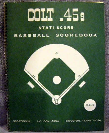 1964 HOUSTON COLT 45's STATI-SCORE SCOREBOOK - VERY UNUSUAL