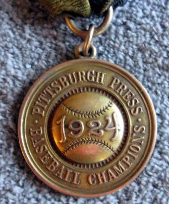 20's PITTSBURGH BASEBALL CHAMPION PIN & CHARMS (3)