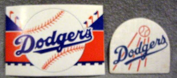 VINTAGE BROOKLYN DODGERS DECAL & JACKET PATCH