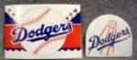 VINTAGE BROOKLYN DODGERS DECAL & JACKET PATCH