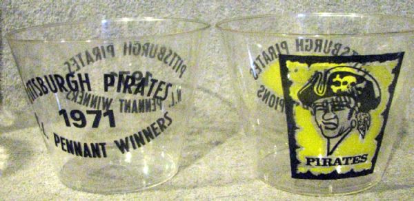 1971 PITTSBURGH PIRATES N.L & WORLD CHAMPIONS CUPS