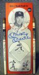 MICKEY MANTLE SIGNED PENCIL SET ON CARD w/SGC COA
