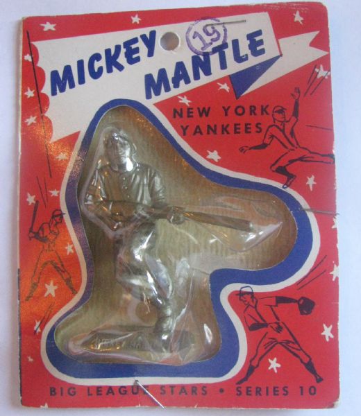 1956 MICKEY MANTLE BIG LEAGUE STARS STATUE w/CARD