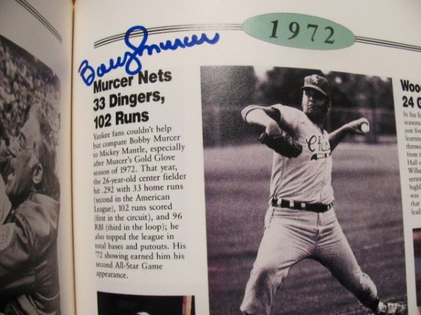 YANKEE PLAYERS SIGNED BOOK OF (6) RIZZUTO LYLE MURCER ECT. w/SGC COA