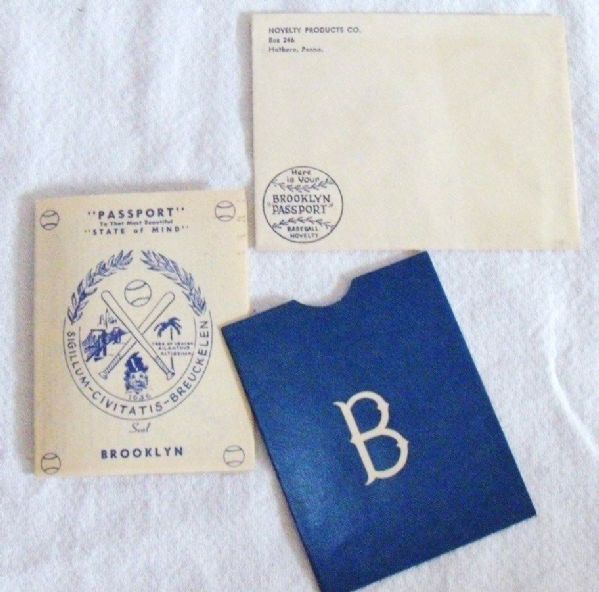 1955 BROOKLYN DODGERS PASSPORT