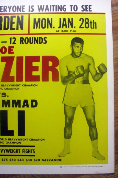 ALI / FRAZIER II ON-SITE FIGHT POSTER