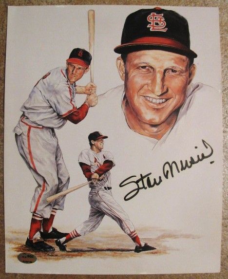 STAN MUSIAL SIGNED PHOTO w/SGC COA