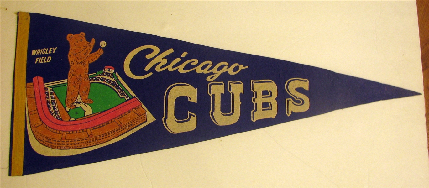 50's/60's CHICAGO CUBS PENNANT