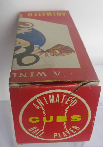 60's CHICAGO CUBS BOBBING HEAD/ WIND-UP DOLL w/BOX