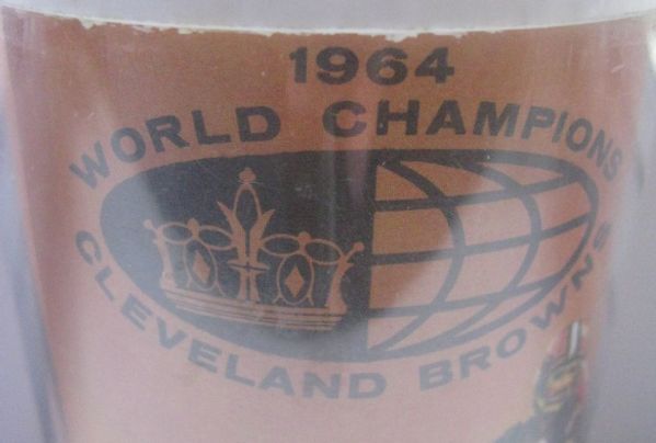 1964 CLEVELAND BROWNS WORLD CHAMPIONSHIP VOLPE PLAYER CUP- FRANK RYAN