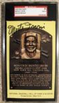 MONTE IRVIN SIGNED HOF POST CARD - SGC SLABBED & AUTHENTICATED