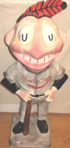 50's CLEVELAND INDIANS PROMOTIONAL STORE DISPAY STATUE