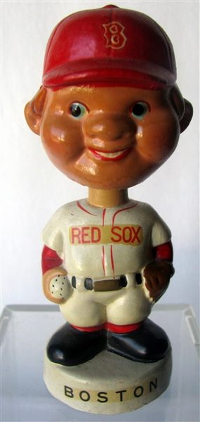 60's BOSTON RED SOX mini BOBBING HEAD w/RARE HEAD STYLE