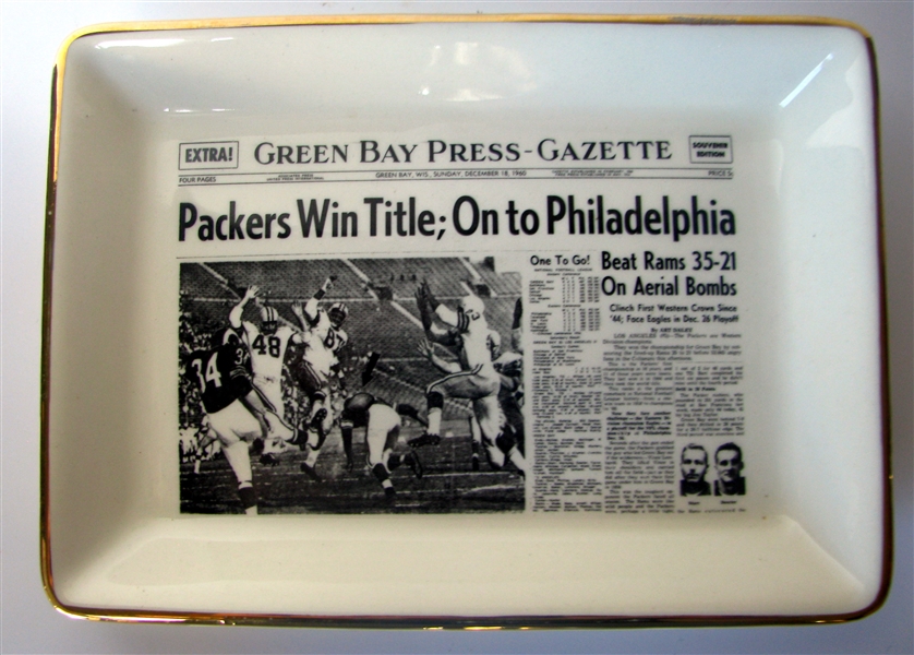 1960 GREEN BAY PACKERS WESTERN CHAMPIONS TRAY