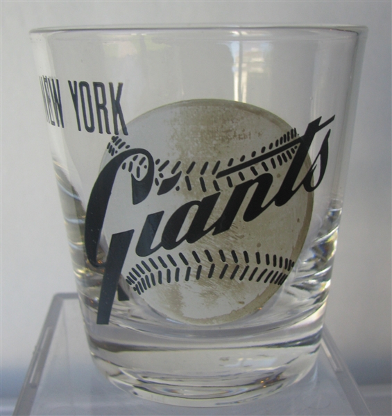 50's NEW YORK GIANTS BIG LEAGUER LOW-BALL GLASS