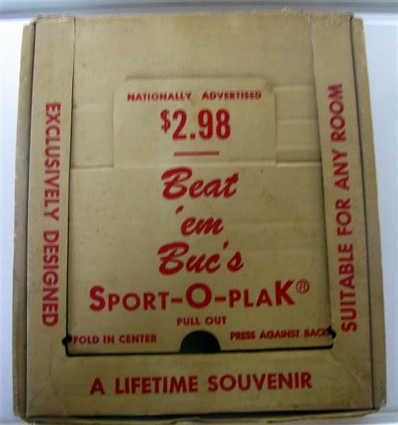 1960 PITTSBURGH PIRATES WORLD SERIES PLAQUE w/BOX
