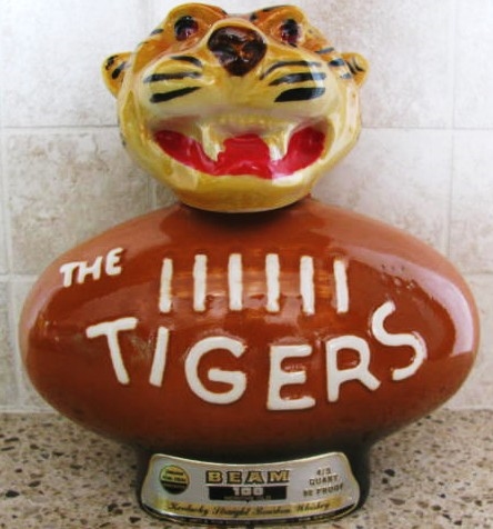 1977 JIM BEAM THE TIGERS WHISKEY DECANTER 