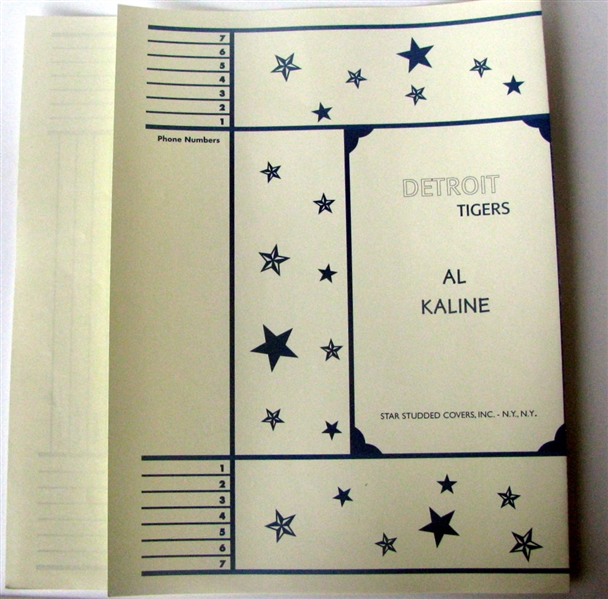 60's AL KALINE BOOK COVER - DETROIT TIGERS