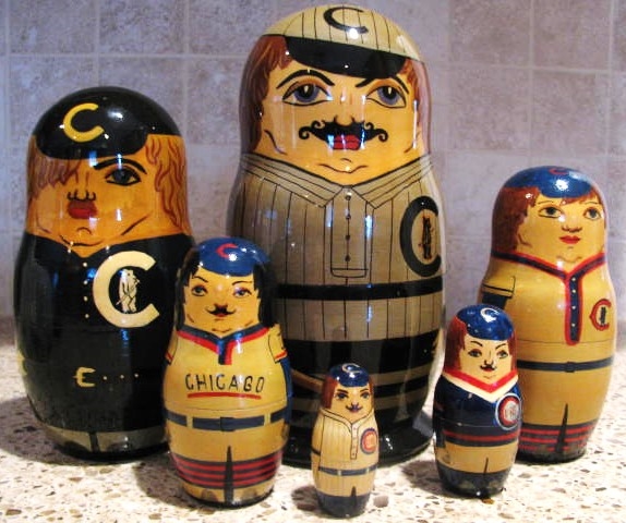 CHICAGO CUBS NESTING DOLLS
