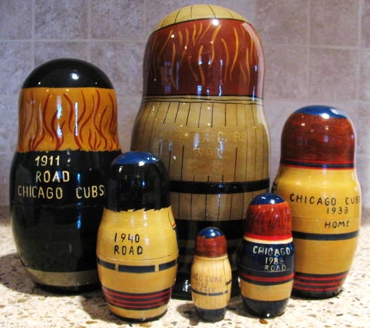 CHICAGO CUBS NESTING DOLLS
