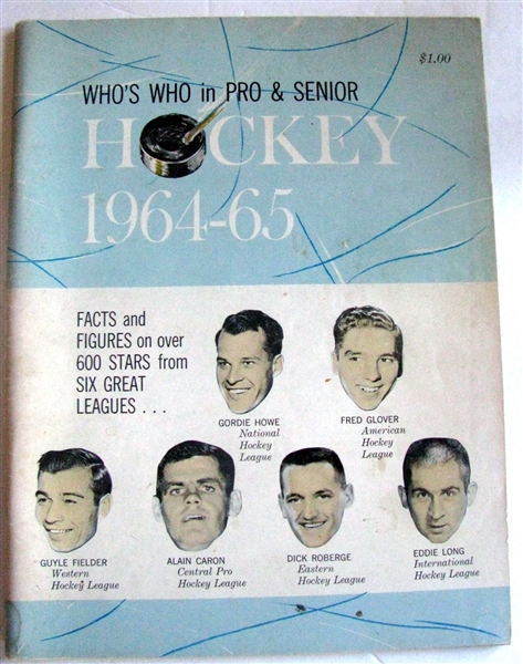 1964-65 WHO'S WHO IN HOCKEY MAGAZINE