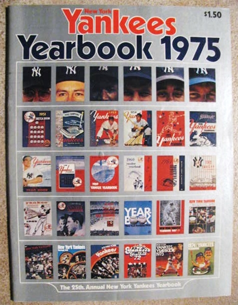 1975 NEW YORK YANKEES YEARBOOK