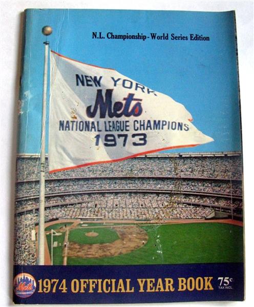 1974 NEW YORK METS YEARBOOK