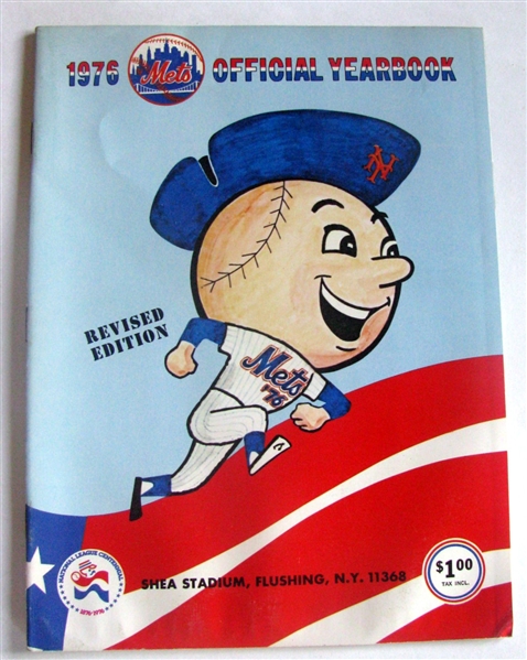 1976 NEW YORK METS YEARBOOK- REVISED EDITION