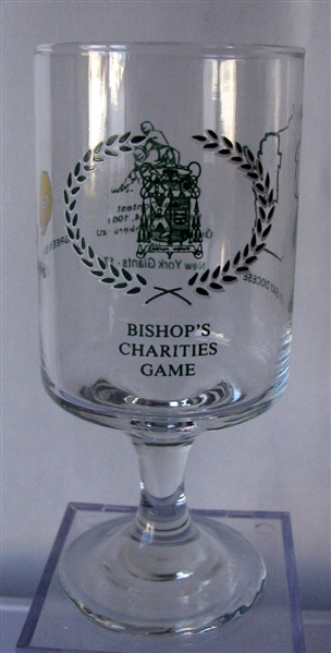VINTAGE GREEN BAY PACKERS BISHOP'S CHARITIES GAME GLASS