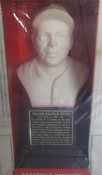 1963 BILL DICKEY HALL OF FAME BUST / STATUE - SEALED IN BOX