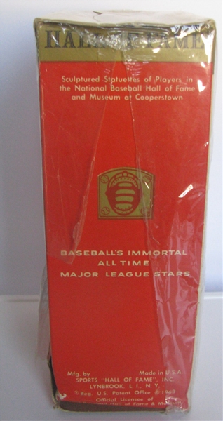 1963 BOB FELLER HALL OF FAME BUST / STATUE - SEALED IN BOX