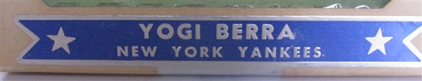 60's YOGI BERRA HARTLAND PLASTICS STATUE w/BOX & TAG - HARDER TO FIND BOX VARIATION
