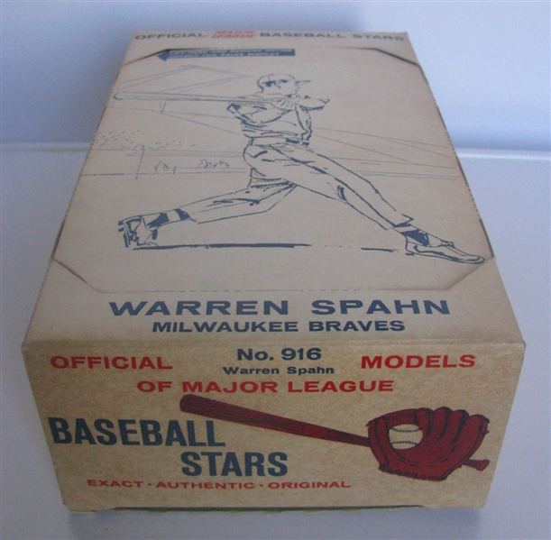 60's WARREN SPAHN HARTLAND PLASTICS STATUE w/BOX & TAG