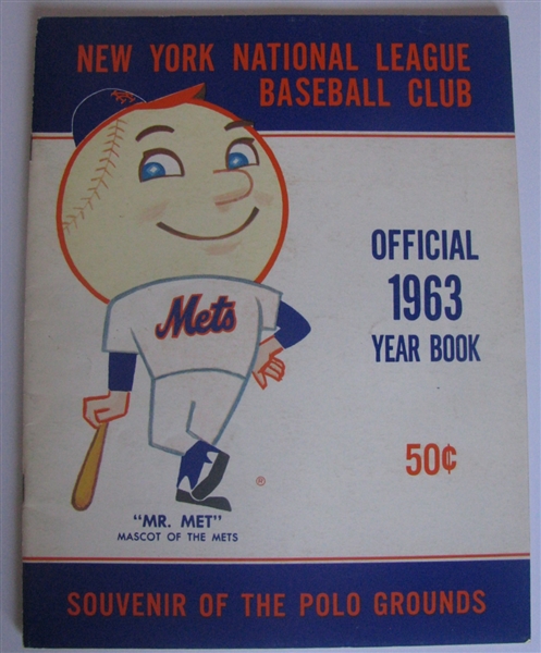 1963 NEW YORK METS YEARBOOK