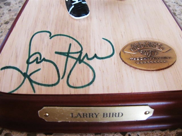 LARRY BIRD SIGNED BOSTON CELTICS STATUE w/SGC COA