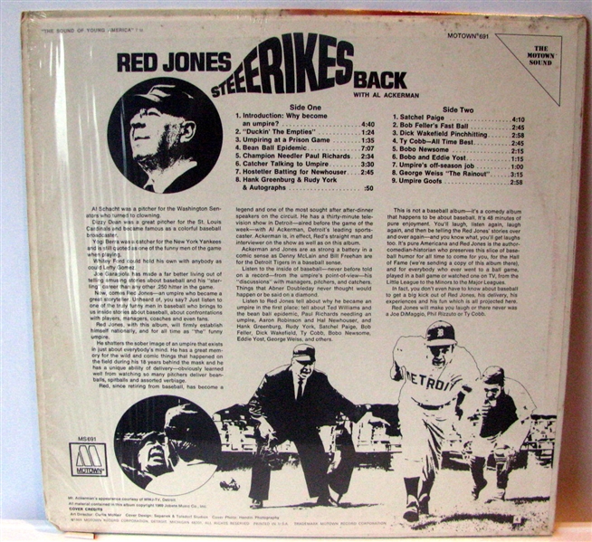 1969 RED JONES STEEERIKES BACK RECORD ALBUM
